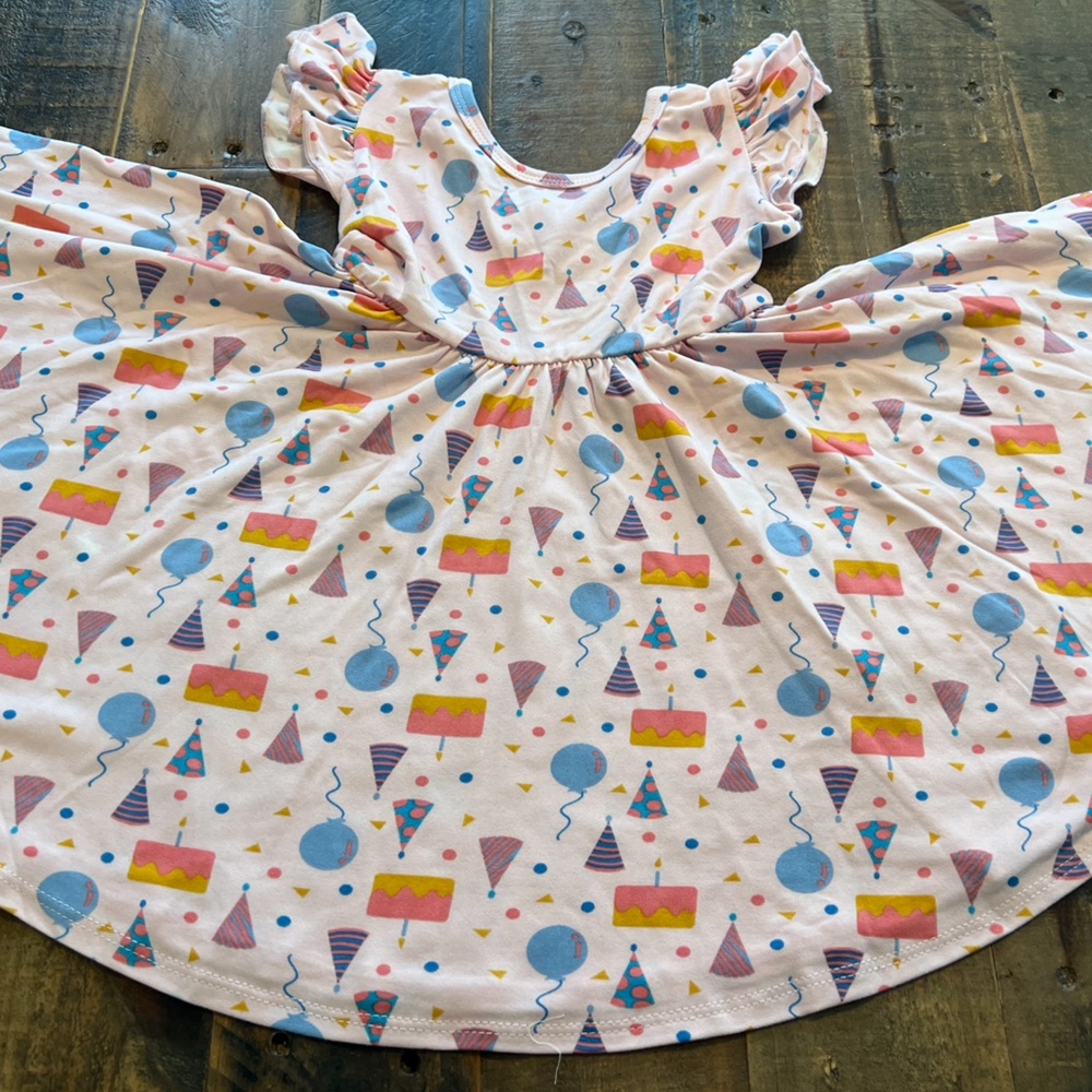 Dot Dot Smile size 12/24 months birthday Empire twirl dress New - Picture 5 of 7